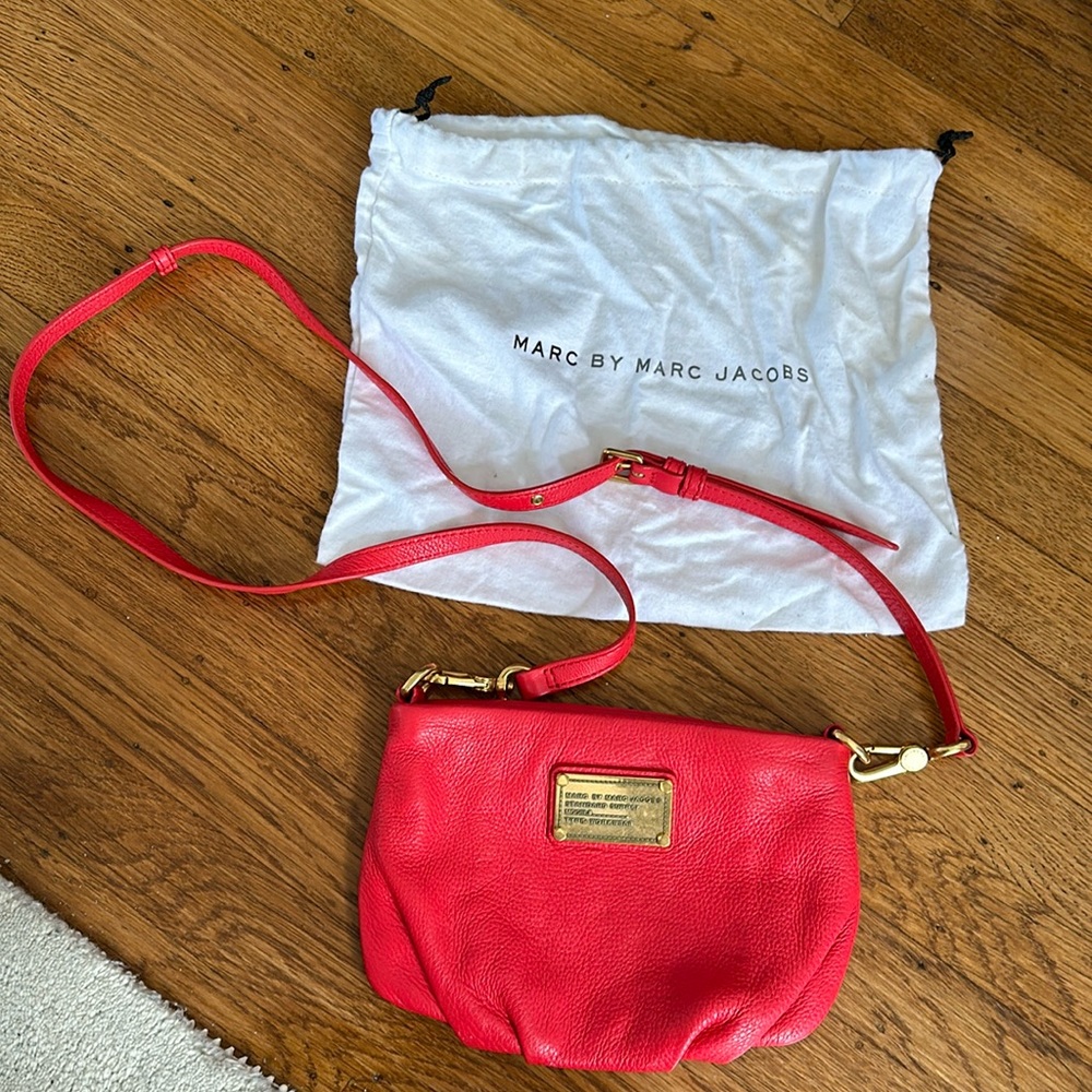Marc by Marc Jacobs Red Leather Crossbody Bag